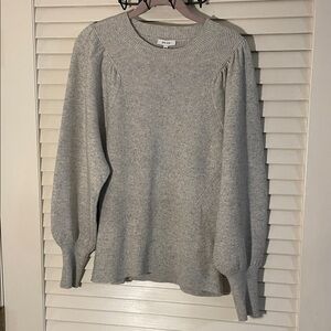 Reiss Light Gray Knit Crew Neck Sweater